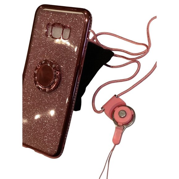 Soga Diamond Bling Glitter Phone Case Samsung Galaxy S8 / S8 Plus Rose Gold with - Picture 5 of 6